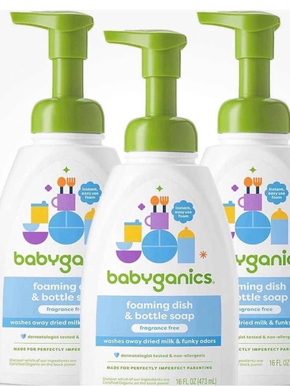 Babyganics Foaming Dish & Bottle Soap — Green Pump